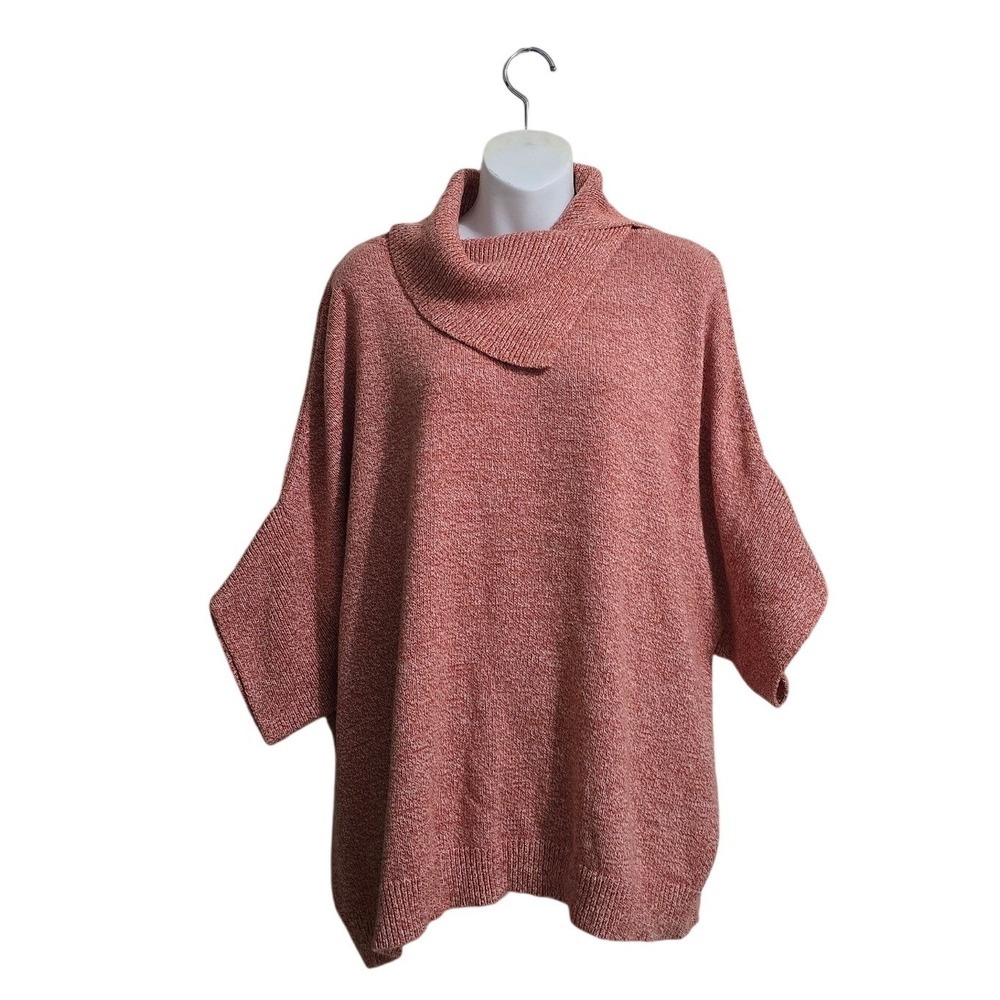 Cabi Foldover Slouchy Oversized Pullover Sweater Sz L
